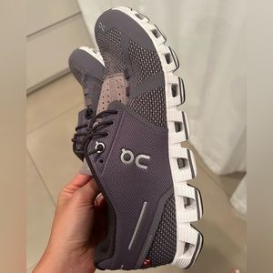 On running sneakers- purple